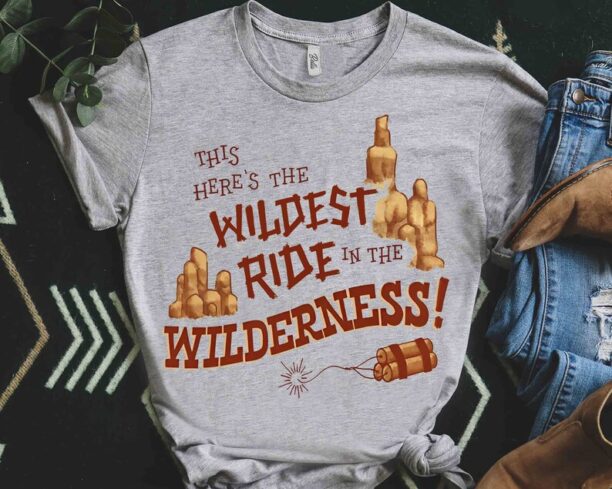 Disneyland The Wildest Ride In The Wilderness Big Thunder Mountain Railroad Shirt