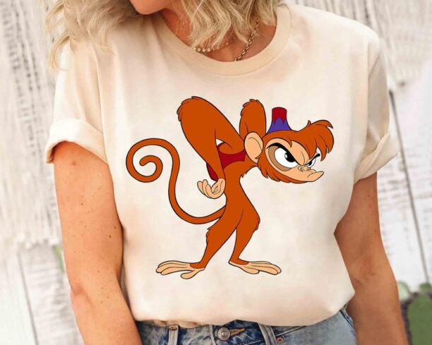 Funny Disney Aladdin Angry Abu Portrait 90s T-Shirt, Disney Vacation Matching