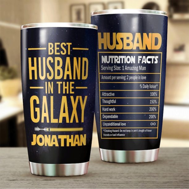 Best Husband In The Galaxy Tumbler, 20Oz Tumbler, Personalized Gifts, Gifts For Him, Gifts For Men, Husband Gifts