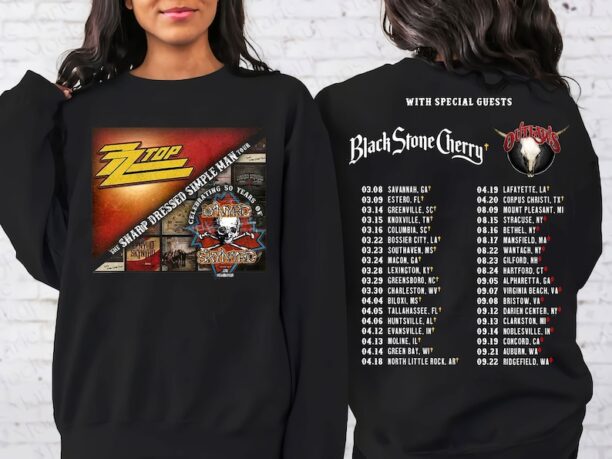 Lynyrd Skynyrd ZZ Top Tour 2024 Shirt, ZZ Top World Tour 2024, Lynyrd Skynyrd Tour 2024 Concert T-Shirt, Sweatshirt