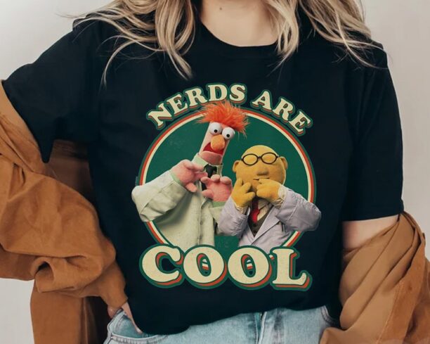 Funny Disney The Muppets Show Beaker Bunsen Nerds Are Cool Retro Shirt