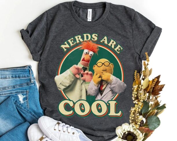 Funny Disney The Muppets Show Beaker Bunsen Nerds Are Cool Retro Shirt