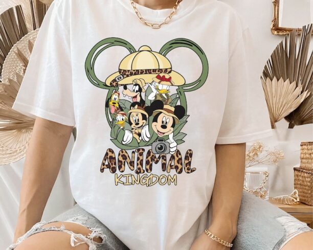 Disney Park Mickey Mouse And Friends Animal Kingdom Safari Shirt