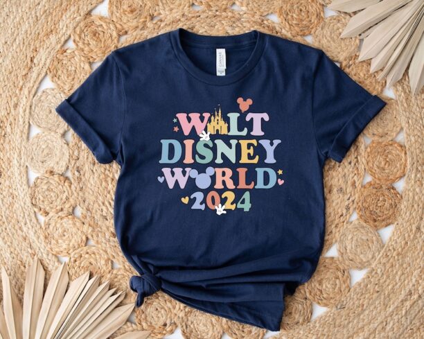 Walt Disney World 2024 Shirt, Retro Disney Shirt, Mickey Epcot Shirt, Disney Family Shirt, Disneyland Vacation Shirt