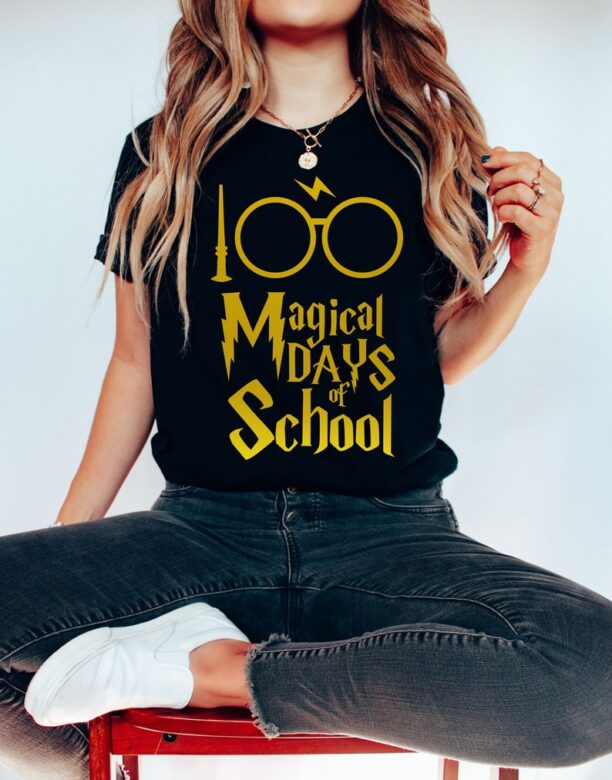 Magic 100 Days of School Shirt, 100 Days Of School Shirt, 100 Days Magical Of School Shirt, Teacher 100 Days Magical