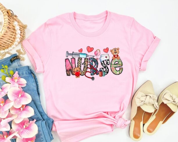 Love Nurse Life Shirt, Valentine's Day Shirt, Nurse Valentine Shirts, Nurse Crew Shirts, Valentine's Day Outfit