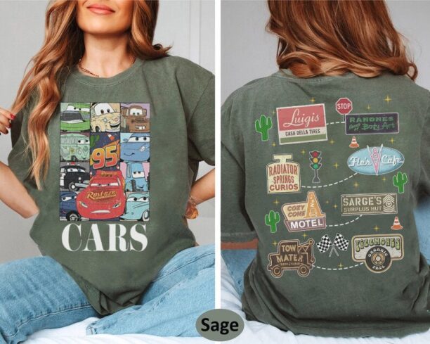 Vintage Disney Cars Land Shirt, Disneyland Shirt Kids, Car Movie Tee, Car Pixar Shirt, Lightning Mcqueen Shirt