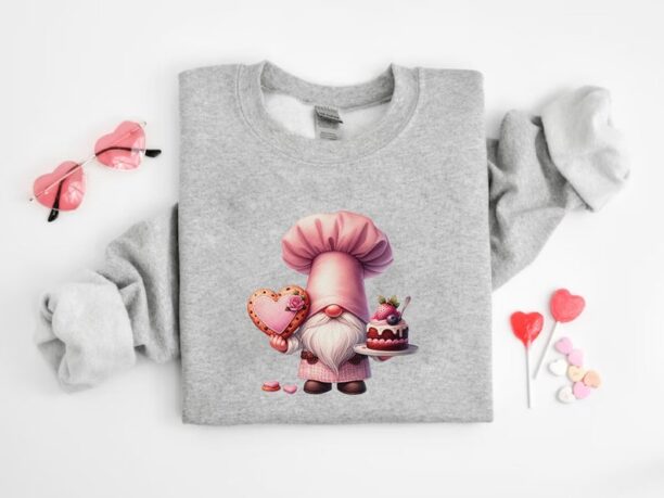 Gnome Love Shirt, Valentines Day Gift, Lovers Day Tee, Valentines Day Shirt, Gift for Women, Gnome Heart Shirt