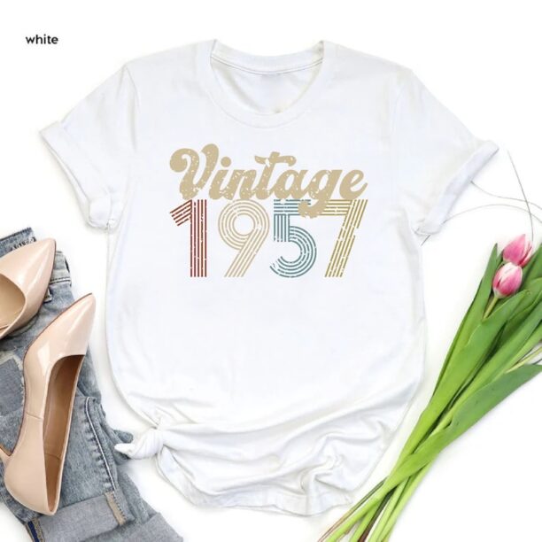 67th Birthday Shirt, 1957 Vintage T-Shirt, Retro 1957 Birthday Gift, 67th Birthday Gift for Grandpa