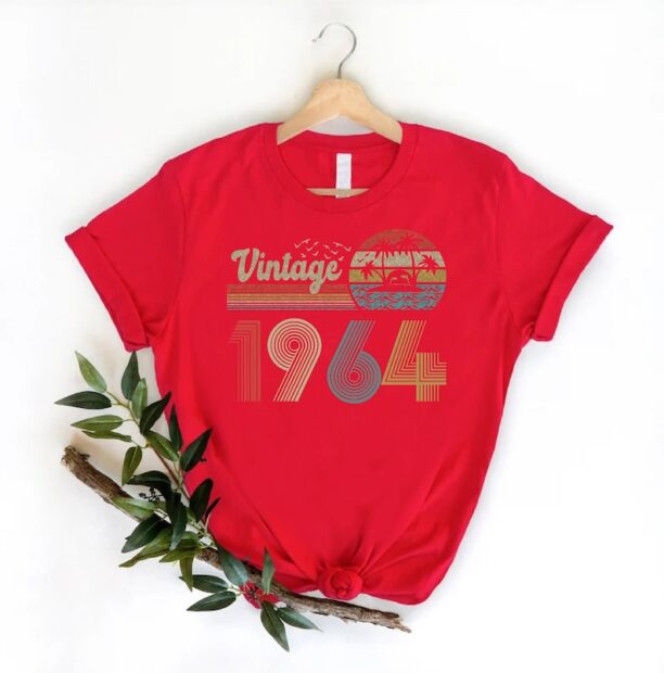 60th Birthday Best Friend, 1964 Birthday T-Shirt, 60th Bday Gift, 60th Birthday Gift For Women, 1964 Retro Shirt