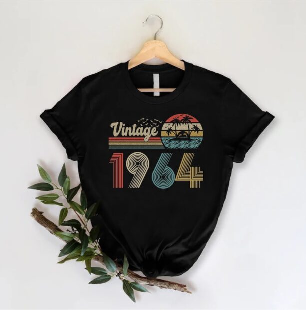 60th Birthday Best Friend, 1964 Birthday T-Shirt, 60th Bday Gift, 60th Birthday Gift For Women, 1964 Retro Shirt