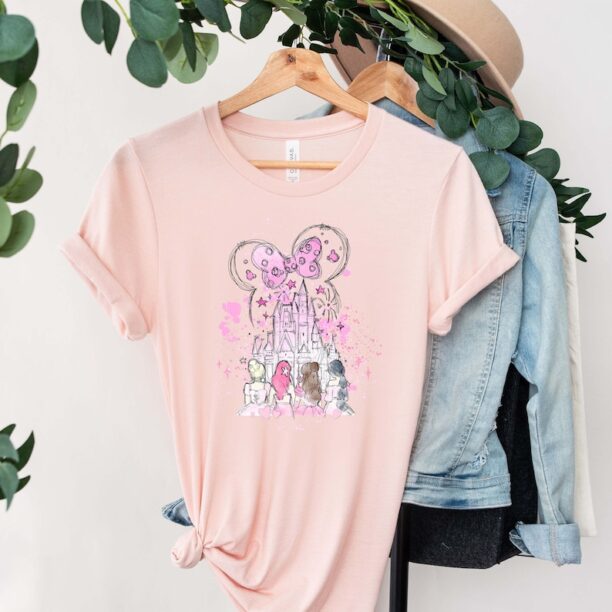 Disney Princess Valentine Shirt, Disney Princess Valentine Castle shirt, Princess Valentine Shirt.