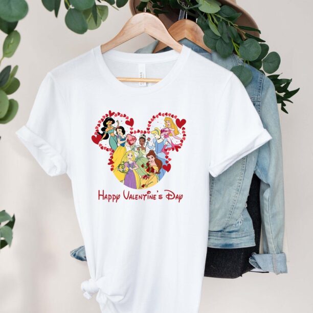 Disney Princess Valentine Shirt, Disney Princess Happy Valentines Day shirt, Princess Valentine Shirt.