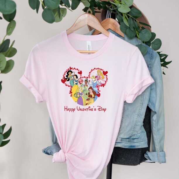 Disney Princess Valentine Shirt, Disney Princess Happy Valentines Day shirt, Princess Valentine Shirt.