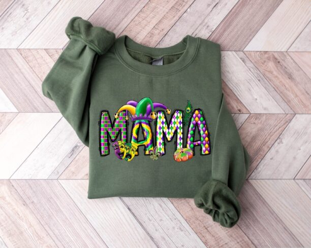 Mama Mardi Gras Sweatshirt Hoodie, Mardi Gras Shirt, This Girl Needs A Drink, Mardi Grass Festival Shirt