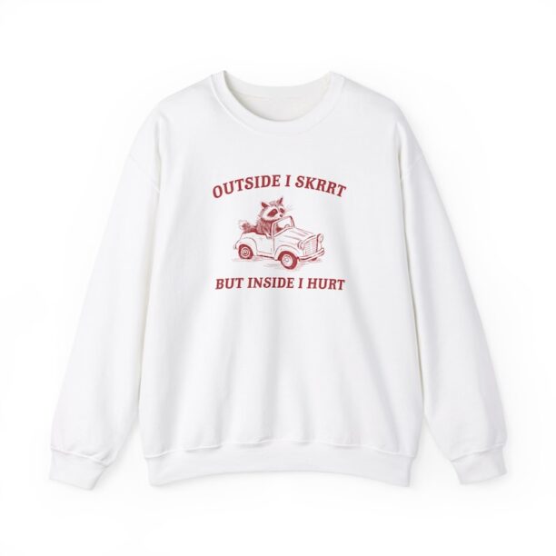 Outside I skrrt Unisex Heavy Blend™ Crewneck Sweatshirt