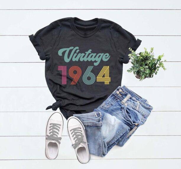 1964 Vintage Shirt, 60th Birthday Shirt, 60th Birthday Gift, 60th Birthday Party, 60th Birthday T-shirt