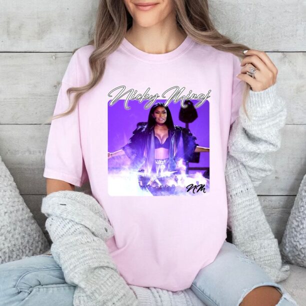 Nicki Minaj Shirt | Hip Hop Tee | Vibrant Album | Iconic Fan | Bootleg Tee | Young Women | Music Concert | Roman Fashion