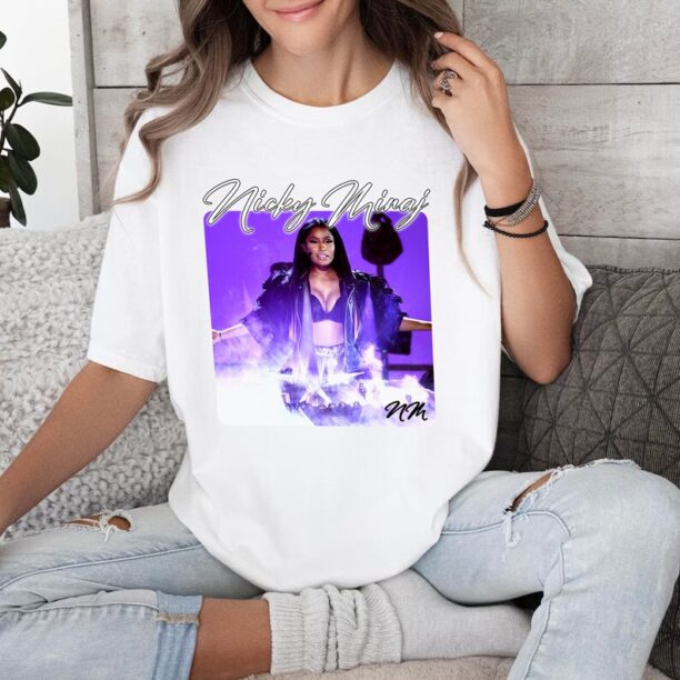 Nicki Minaj Shirt | Hip Hop Tee | Vibrant Album | Iconic Fan | Bootleg Tee | Young Women | Music Concert | Roman Fashion