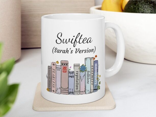 Swiftea Custom Mug, Gift for Music Lover, Taylors books, Gift for Her, Taylor Mug, Album Mug, Fan Mug, Swift Gift