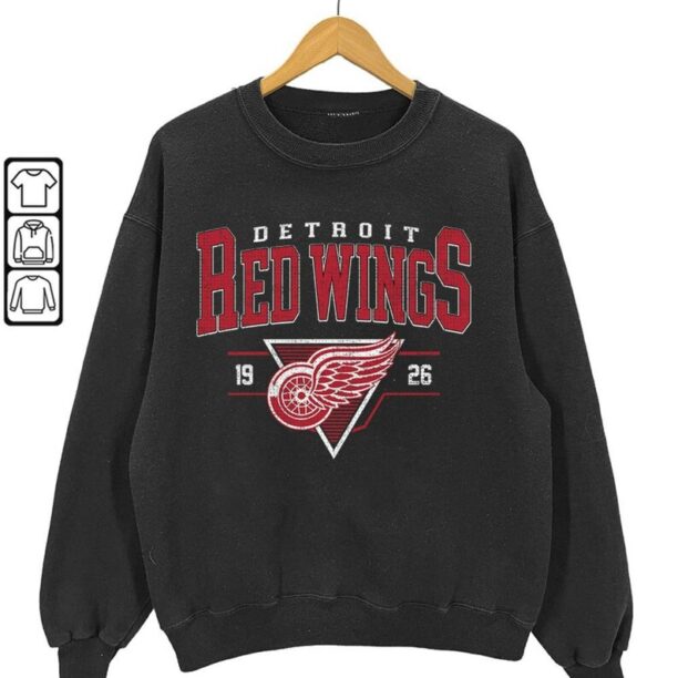 Vintage 90s Detroit Red Wings Shirt, Crewneck Detroit Red Wings Sweatshirt, Jersey Hockey Gift For Christmas