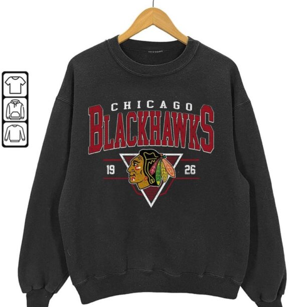 Vintage 90s Chicago Blackhawks Shirt, Crewneck Chicago Blackhawks Sweatshirt, Jersey Hockey Gift For Christmas