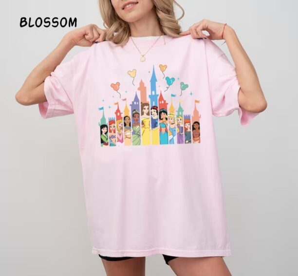 Princess Castle Comfort Colors Shirt, Disney Princess Shirt, Team Princess Shirt, Magic Kingdom Shirt, Disneyland Shirt