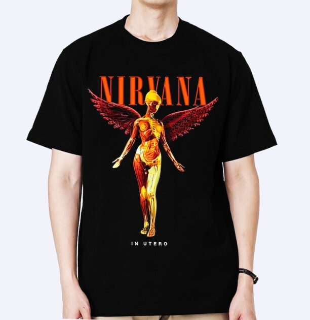 Vintage Nirvana Shirt, Nirvana Retro Shirt, Nirvana Tour, Rock Band Shirt, Music Shirt, Trendy shirt, Nirvana Smile Face