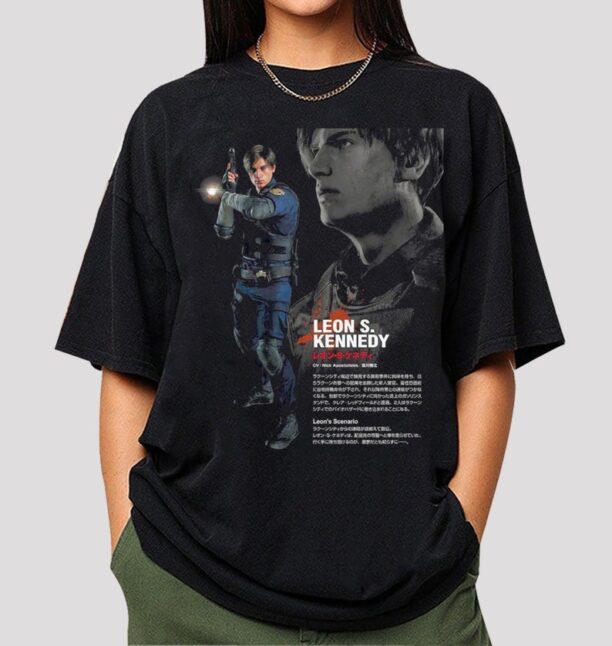 Leon S Kennedy Vintage T-Shirt, Vintage Visit Raccoon City shirt