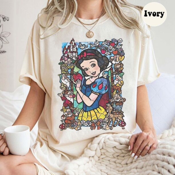 Disney Snow White Comfort Colors Shirts, Kids Princess Shirt, Snow White and The Seven Dwarfs Shirt, Disney Shirts