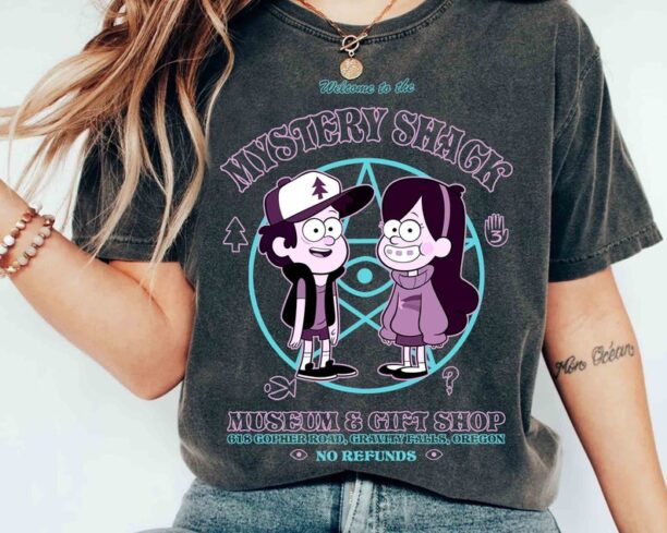 Disney Gravity Falls Mystery Shack Retro 90s Shirt