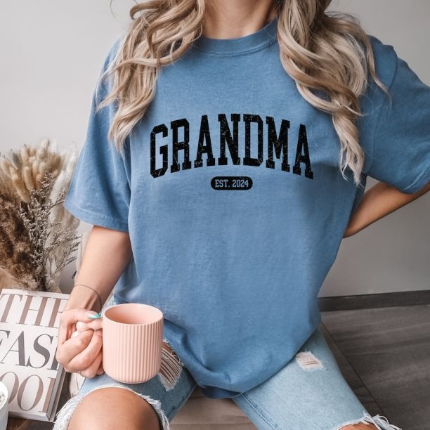 Comfort Colors® Grandma Est. 2024 Shirt, Grandma T-Shirt, Nana Shirt, Gift For Grandma, Gift For Mom