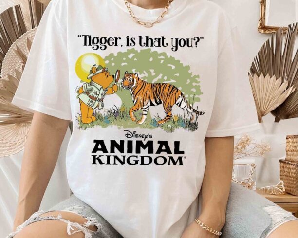 Tigger Is That You Disney Animal Kingdom T-shirt, Disney Winnie the Pooh Safari Mode Matching Tee