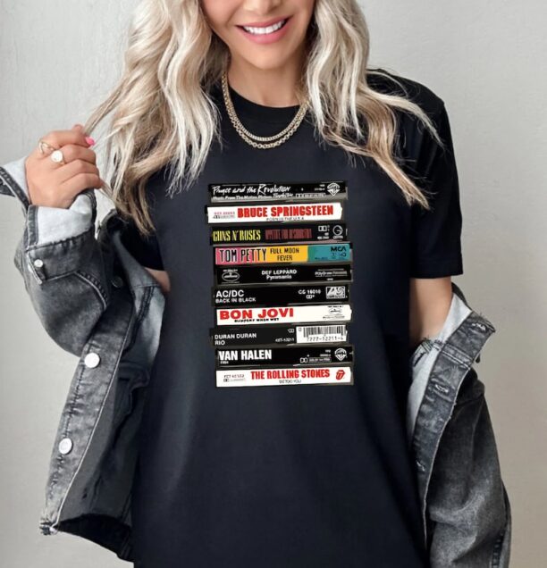 Vintage Cassette Tape Shirt, Gift For Old School Music Lovers Sweatshirt, 80's Rock Cassette T-Shirt