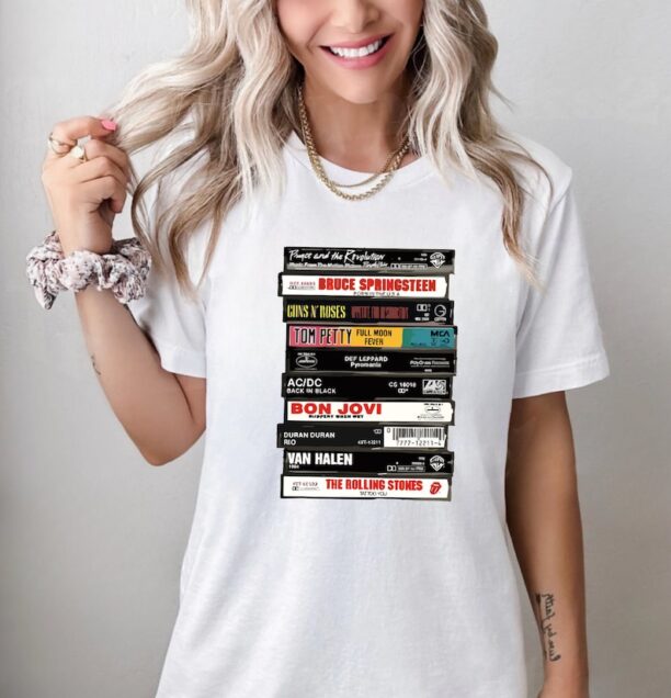 Vintage Cassette Tape Shirt, Gift For Old School Music Lovers Sweatshirt, 80's Rock Cassette T-Shirt