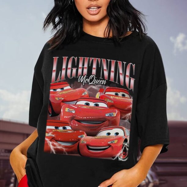 Vintage Lightning McQueen Comfort Colors Shirt, Cars Movie Shirt, Disney Cars Bootleg Rap Shirt, Cars Land Shirt