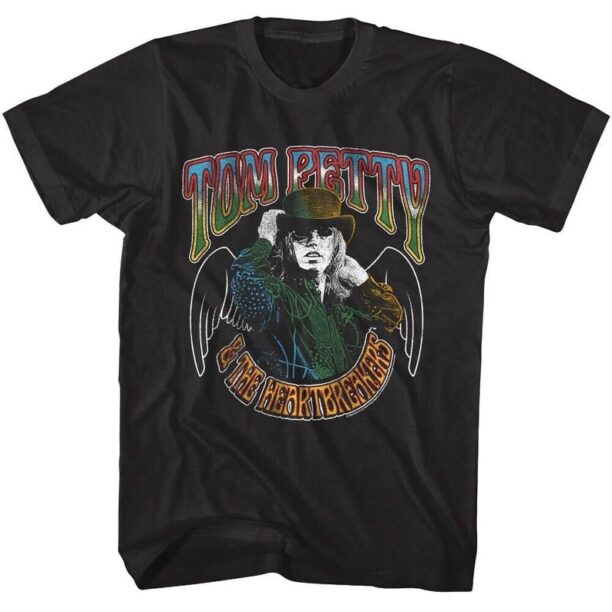 Tom Petty & the Heartbreakers T-Shirt Winged Legend Rock Band Tees