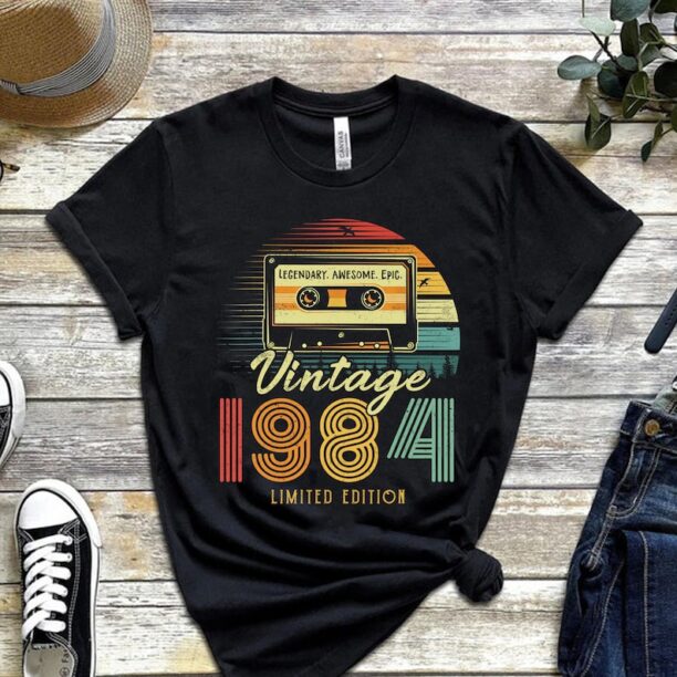 40th Birthday Vintage Shirt, Vintage 1984 Shirt, 40th Birthday Gift For Women, 40th Birthday Gift For Men