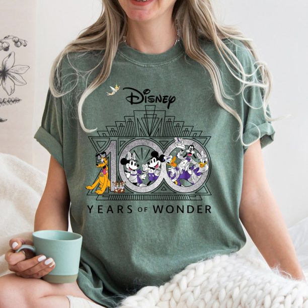 Comfort Colors® Disney 100 Years Of Wonder T-Shirt, Disney Vacation Shirt, Disney Party T-Shirt, Disneyland T-Shirt