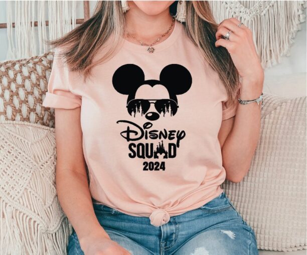 Disney Squad 2024 Shirt,Disney Vacation 2024 Tee,Disney Family Shirt,Disney Trip Shirt,Magic Kingdom Tee,Epcot Shirt