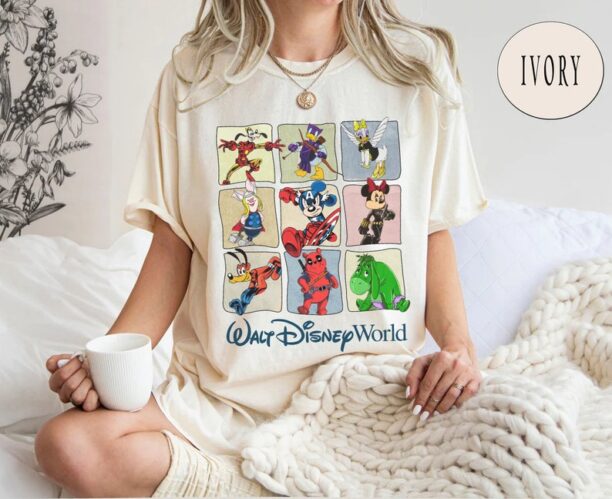 Vintage Disney Marvel Comfort Colors Shirt, Marvel Superhero Shirt, Avengers Team Shirts, Mickey and Friends Shirt
