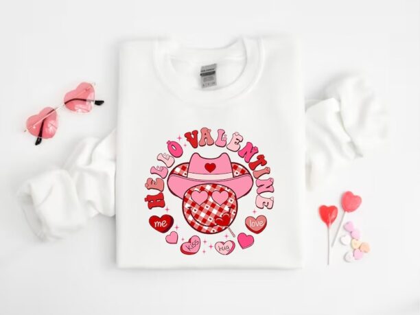 Hello Valentine's Day Shirt, Valentines Day Shirts For Woman, Cute Valentine Shirt, Valentines Day Gift