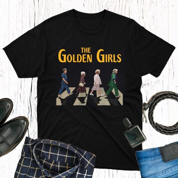 Golden Girls Crossing Road T-Shirt, The Stay Golden Shirt, The Golden Girls Shirt