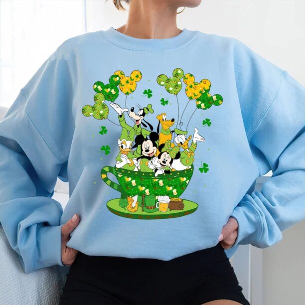 Disney Mickey and Friends St. Patrick's Day Shirt, Disney Saint Patrick's Day Gift, Disneyland Family Vacation