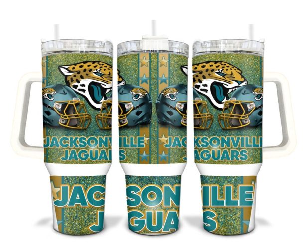 Jacksonville Football Team Sublimated 40oz Quencher Tumbler