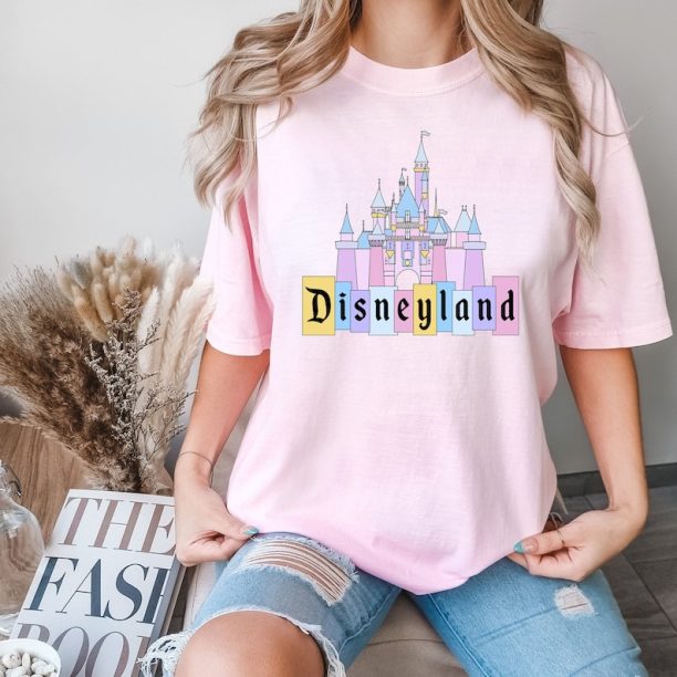 Comfort Colors® Colorful Castle Shirt, Disney Castle T-Shirt, Disneyland Shirt, Magic Kingdom Shirt, Castle Shirt