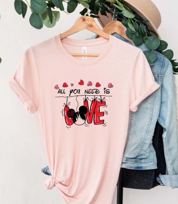 Disney Valentines Shirt, Disney Love Shirt, Mickey Minnie Valentine Shirt, Disney anniversary shirt.