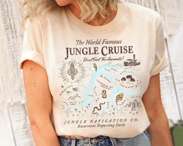 Disney Jungle Cruise World Famous Excursions Departing Daily T-shirt