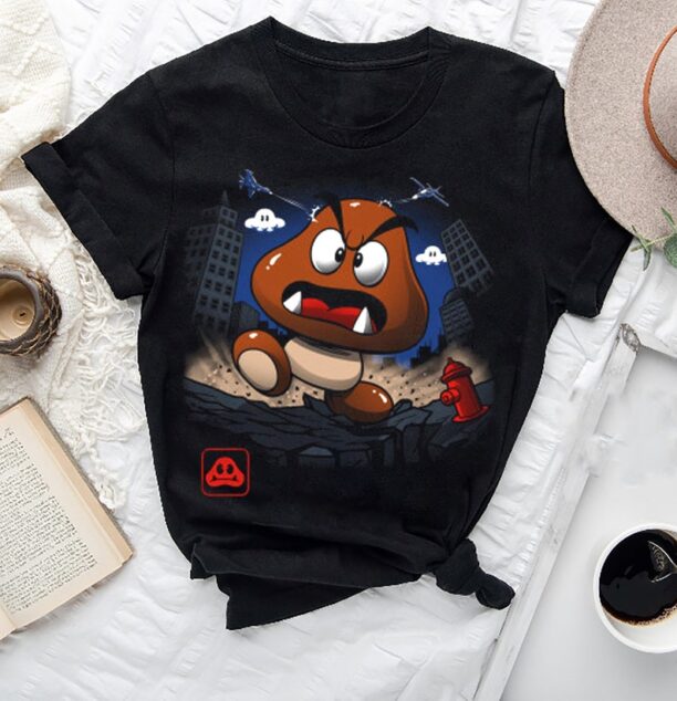 Goomba Kaiju T-Shirt, Super Mario Bros Goomba Shirt Fan Gifts, Goomba Mario Shirt, Goomba Vintage Shirt