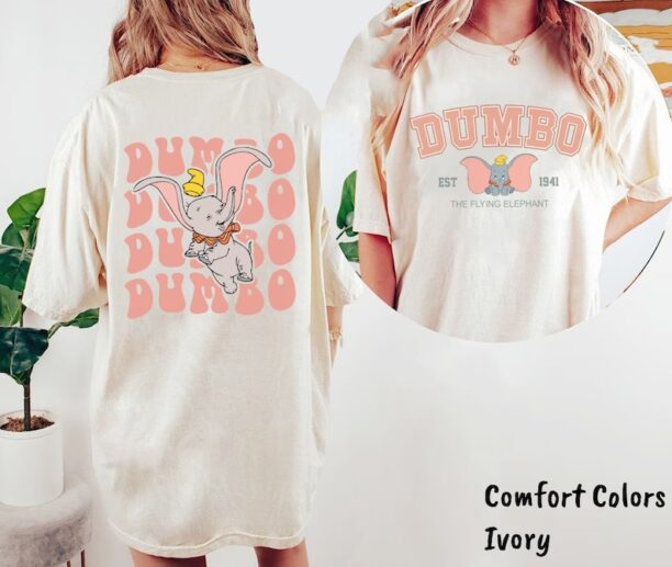 Vintage Dumbo Comfort Colors Shirt, 1941 Dumbo Shirt, Dumbo Elephant Shirt, Disney World Shirt, Disney Dumbo Shirt